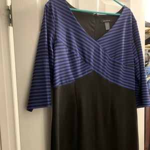 Ashley Stewart Dress sits below the knee